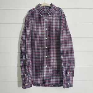 Ralph Lauren Kids Plaid Button-down Long Sleeve Shirt.‎ Size: M (10-12)